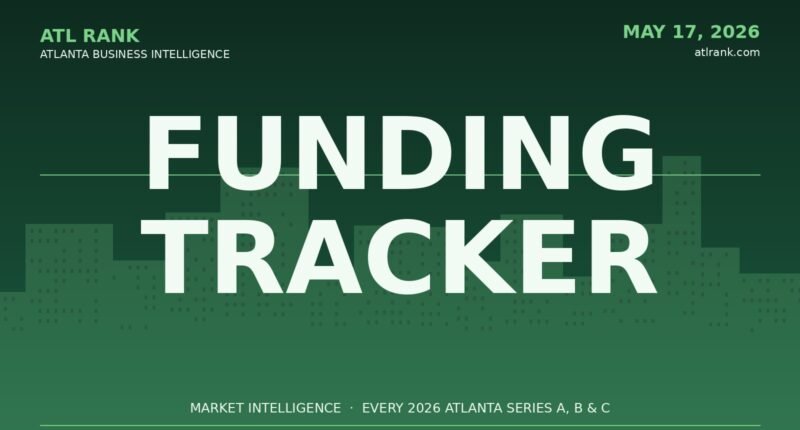 Editorial cover for Atlanta Startup Funding Tracker covering every Series A B and C round disclosed in 2026